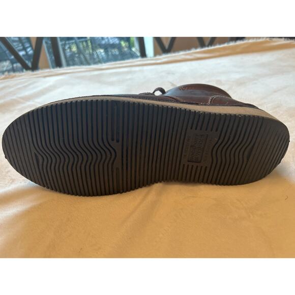 Men's Rockport Works Prestige Point Chukka Steel Toe Boots Beeswax Brown 11M - Picture 9 of 16